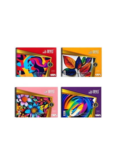 Umut U-deep 25x35 Spiralli Ekstra Beyaz Dokulu Resim Defteri Karton Kapak 30 Yp.