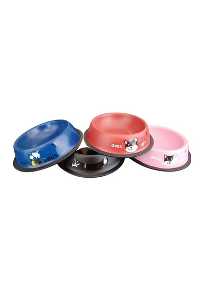 Keypet Çeşitli Renk Çelik Kedi Ve Köpek Mama Kabı 18cm 16oz