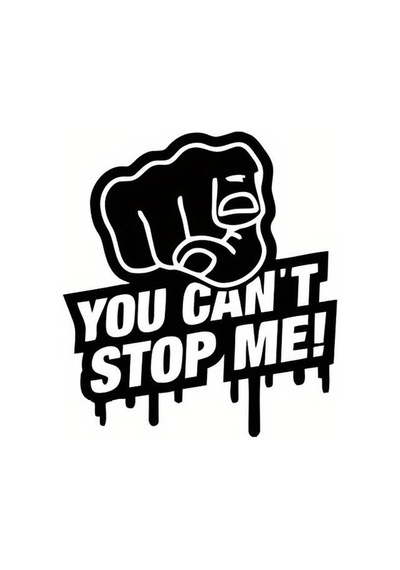 İstersen Beni Durdur Oto Arka Cam Sticker 14 X 16 Cm