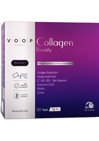 Voop Collagen Beauty 5500 Mg Nar Aromalı 30 Saşe x 40 ML