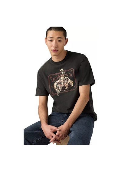 Levi's Vintage Fit Graphic Erkek Siyah Tişört-87373-0401 Siyah