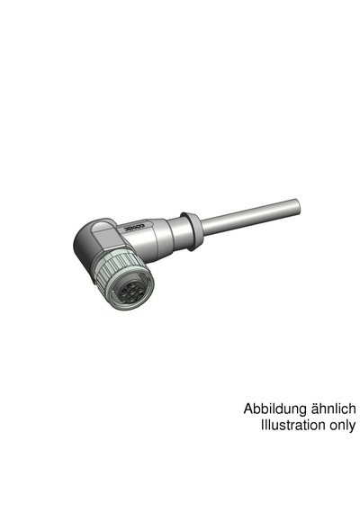 M12 4 Pinli 5m Kablolu 90 Derece Konnektör 43-10190 Conec