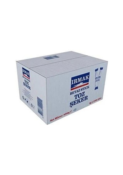 Irmak Dökme Beyaz Stick Toz Şeker 4000 Gr Tekli