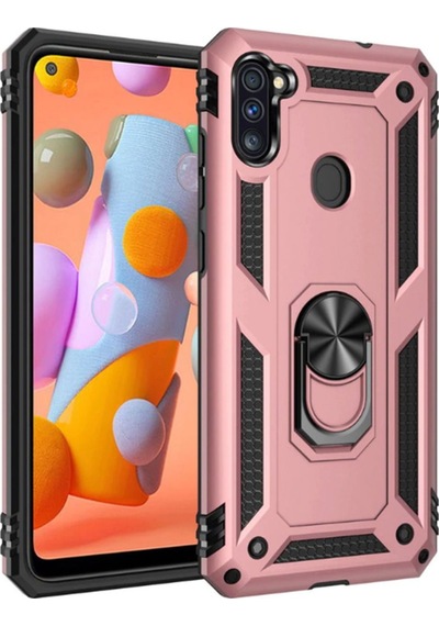 Galaxy A11 Kılıf Zore Vega Kapak Rose Gold