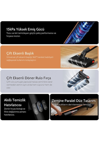 Deerma VC31 Kablosuz Dikey Şarjlı Süpürge