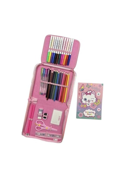 Vest Love Cat 36 Parça Boyama Seti Kalem Çantası Vst-ks0008/u2089
