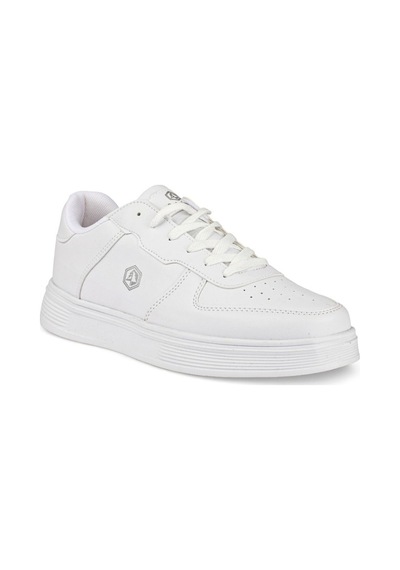 Crosberg 408-26 Cilt Deri Anatomik Taban Erkek Sneaker Beyaz