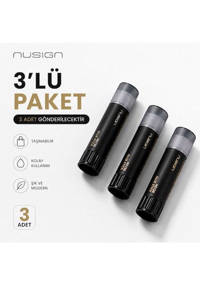 Nusıgn Güçlü Yapıştırıcı Stick 15g Şeffaf Güçlü 3 Adet