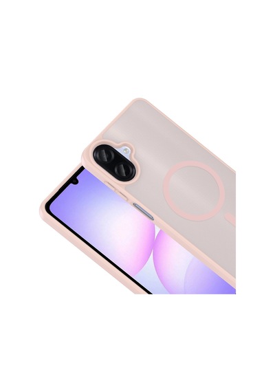 Mobilefix Samsung Uyumlu Galaxy A07 Kılıf M-safe Şarj Özellikli Zore Babet Kapak - Siyah