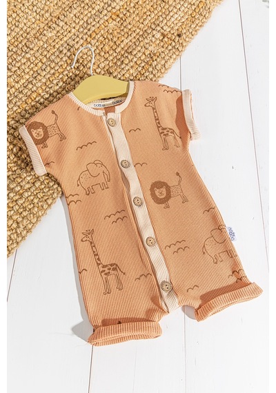 Babymod Figürlü Önden Düğmeli Erkek Bebek Tulum 001