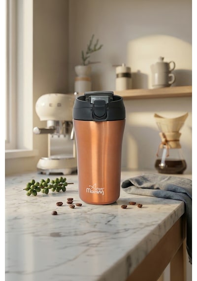 Any Morning Sı232021 İki Ağızlı Termos Mug Bakır 400 Ml