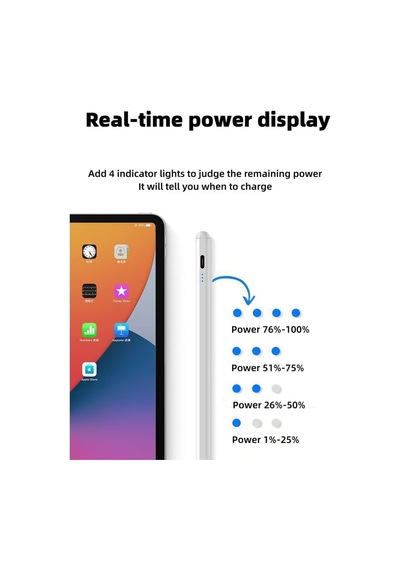 Dokunmatik Kalem Universal Tüm Tablet İle Uyumlu Aktif Kapasitif Kalem Şarjlı Led Göstergeli Profesyonel K2260 Belirtilmemiş