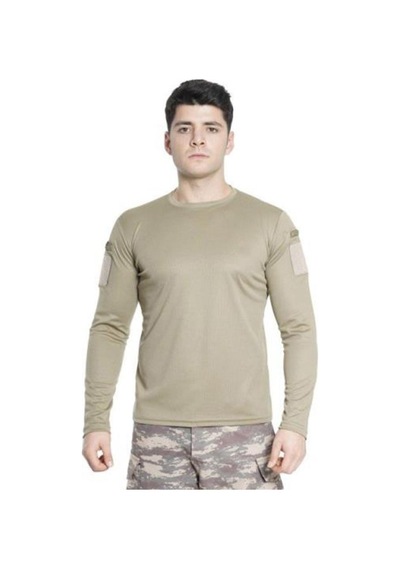 Grey Cat Delux Serisi Single Sword Bisiklet Yaka Uzun Kollu Basic&taktik Erkek T-shirt Kıyafet Stip Yürüyüş Çok Renkli