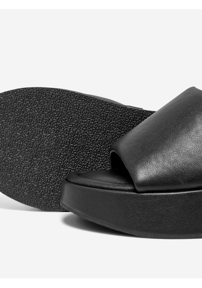 Only Minimalist Platform Terlik - Günlük, Rahat, Şık Kadın Ayakkabısı Siyah