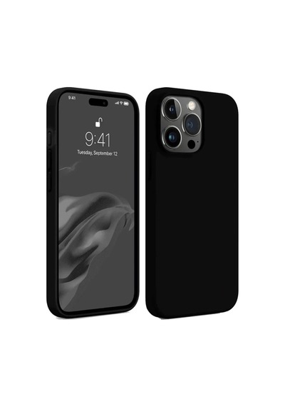 İphone 15 Pro Max Kılıf First Silikon - Siyah
