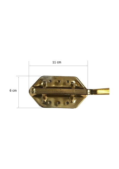 4 Adet Kaz Lüks Mobilya Koltuk Ayağı Metal Altın Sarı 17 Cm