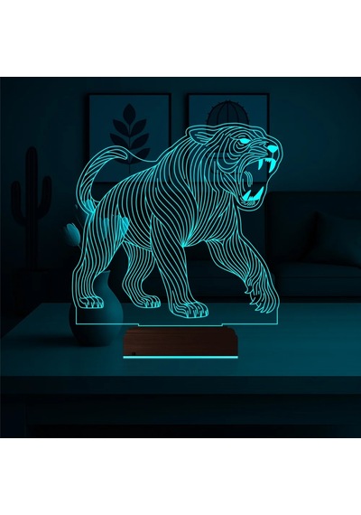 Luvivia Kaplan 3d Lamba - Masa Gece Lambası V2 Şeffaf