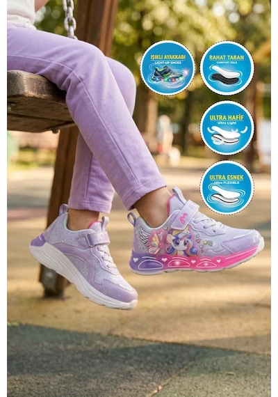 Marcokids Marco Kids 26y310 F Lila Kız Çocuk Spor Ayakkabı