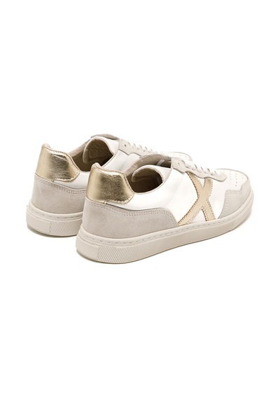 Beyaz Deri-gold Sneaker Günlük Kadın Rc-25y-006-m44 John May Beyaz Cilt-altın Beyaz Deri-gold Beyaz - Altın