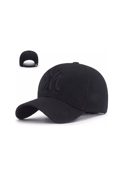 Tezzgelsin Unisex Ny Arkadan Ayarlanabilir Basic Beyzbol Kep Şapka Siyah