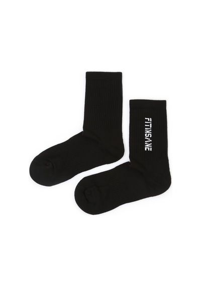 Fitinsane Premium Performance Crew Unisex Siyah Spor Çorap