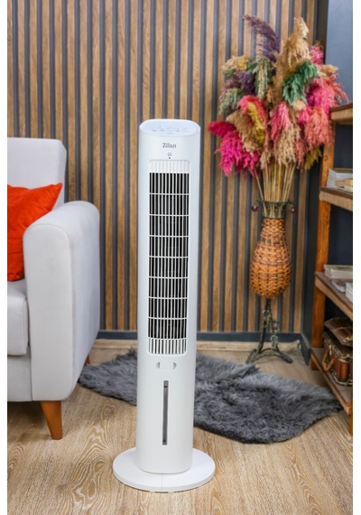 Zilan Zln1030 Air Cooler, Uzaktan Kumandalı Soğuk Su & Buz Hazneli Kule Tipi Vantilatör