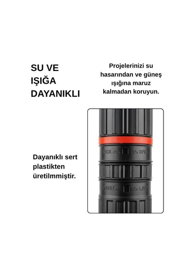 Tebag 7 Cm Proje Tüpü Siyah