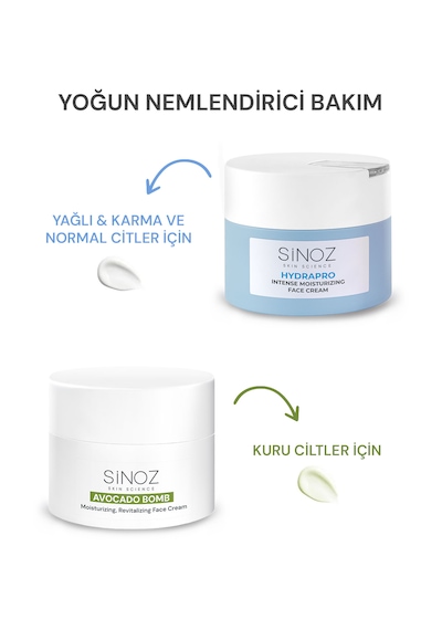 Sinoz Avokado Bomb Canlandırıcı ve Nemlendirici Yüz Bakım Kremi 50 ML Sinoz Avokado Bomb Canlandırıcı ve Nemlendirici Yüz Bakım Kremi 50 ML