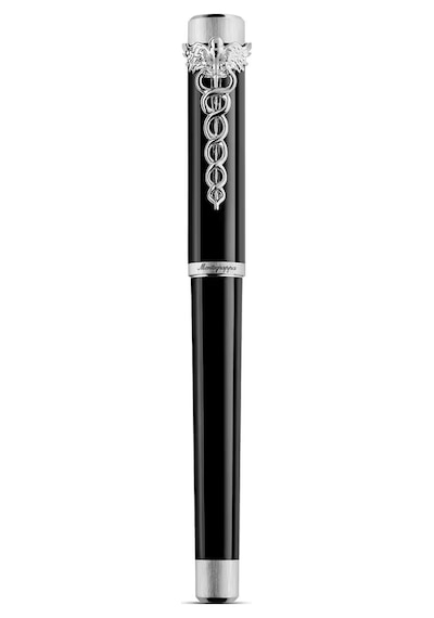 Montegrappa Zero Caduceus Dolma Kalem - M Uç Iszec3ıp Siyah