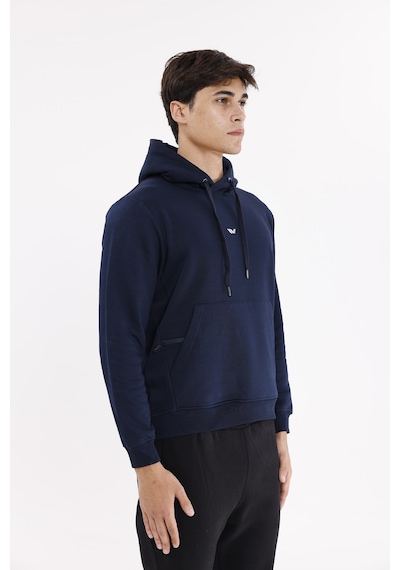 Rowinger Kanguru Cepli Ayarlanabilir Kapüşonlu Sweatshirt Navyblue