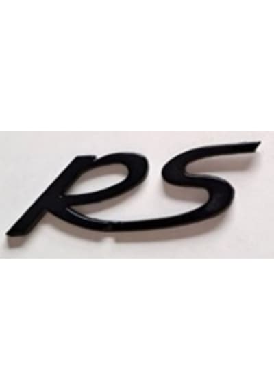 Porsche Uyumlu Yazı Rs Ayrık 2.5 7.5 Cm Siyah