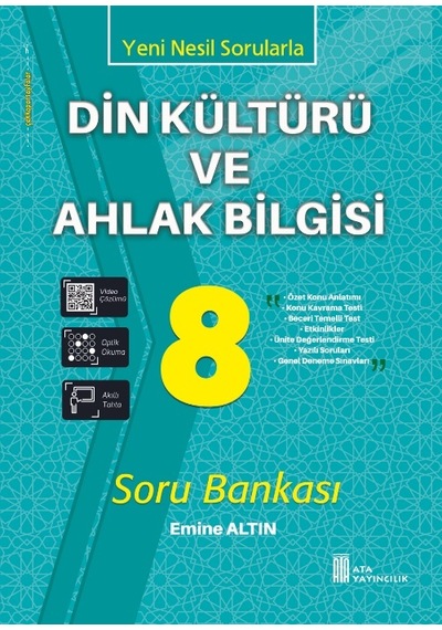 Ata Yayıncılık - 8. Sınıf Din Kültürü Ve Ahlak Bilgisi Soru Bankası