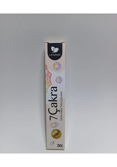 Tedi Sanat Çubuk Tütsü 7 Çakra 20 Adet 1 Paket Layansaa