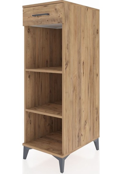 Kronos Dolap 2 Raflı Tek Çekmeceli 44x59x134 Çam-çam Atlas Çam