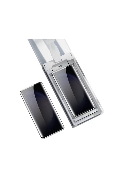 Samsung Uyumlu Galaxy S23 Ultra 6in1 Privacy Hayalet Nano Kolay Uygulama Aparatlı Ekran Koruyucu