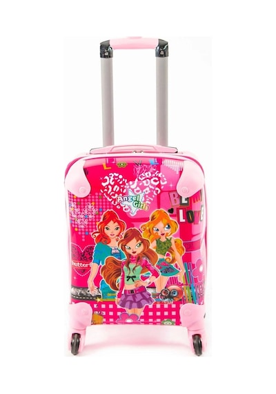 Angel Girls Winx Lüks Çocuk Valizi - Pembe Şıklık Çok Renkli