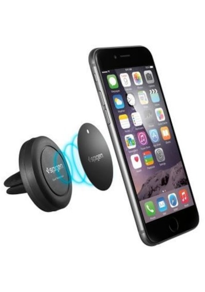 Spigen Araç Tutacağı Manyetik Evrensel Tüm Cihazlarla Uyumlu Araç Tutucu A200 Black