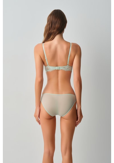 Suwen Scarlet Dantelli Slip Külot Wsl10210204298 Su Yeşili