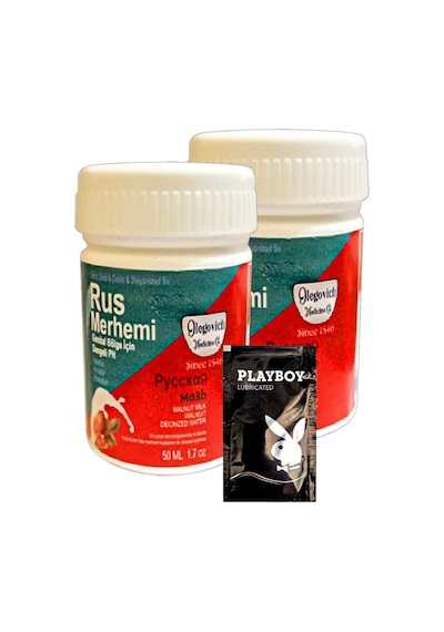 Playboy Valnut Milk & Walnut Rus Merhemi 2 Adet X 50 Ml Kadın Özel Bölge Tüylere Krem + Yanında Jel