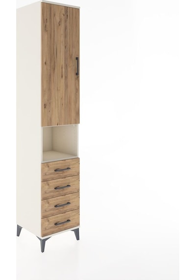 Hyperion Dolap 3 Raflı 4 Çekmeceli Tek Askılı 44x44x221 Aytaşı-çam Aytası Hyperion Dolap 3 Raflı 4 Çekmeceli Tek Askılı 44x44x221 Aytaşı-çam Aytası