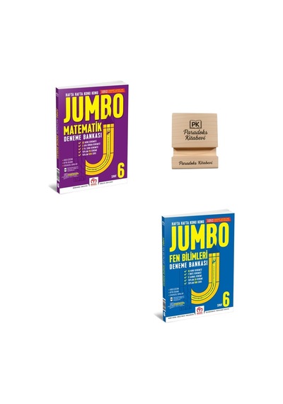 Model Eğitim 6. Sınıf Jumbo Matematik Ve Fen Bilimleri Deneme Bankası + Telefon Standı