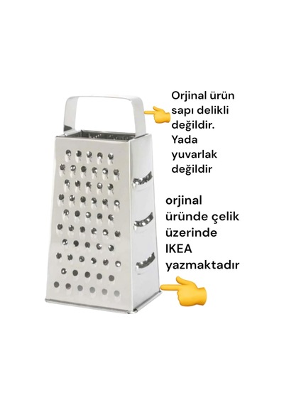Idealisk Paslanmaz Çelik Rende, 10x12x20 Cm Çok Renkli