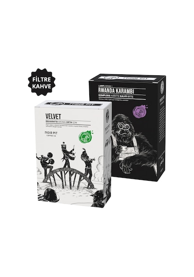 Noir Pit Coffee Co. Rwanda Karambi Ve Velvet Filtre Kahve 2x250 G Diğer