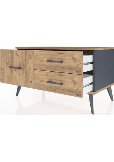Hyperion Şifonyer 3 Çekmeceli 88x44x48 Antrasit-çam Çam Hyperion Şifonyer 3 Çekmeceli 88x44x48 Antrasit-çam Çam