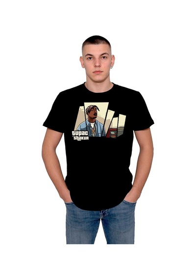 2pac Tupac Shakur Rap Rapstar Music Tişört Unisex T-shirt 001