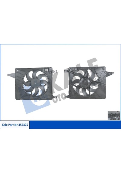 Kale-radyator Radyator Fanı Komple Nıssan Qashqaı J10-jj10 07 13 1.5dci 2.0 Kale 355325 21481jd200 21481je30a 21483je20a
