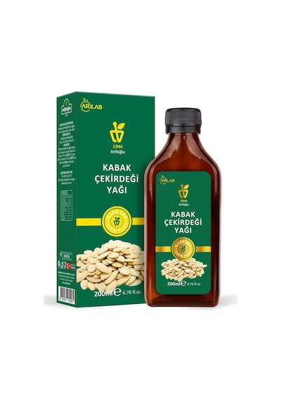 Arifoğlu Arlab Kabak Çekirdeği Yağı 200ml%100 Saf , Doğal Ve Saf İçeriğiyle İçilebilir. Arlab 100% Pure Pumpkin