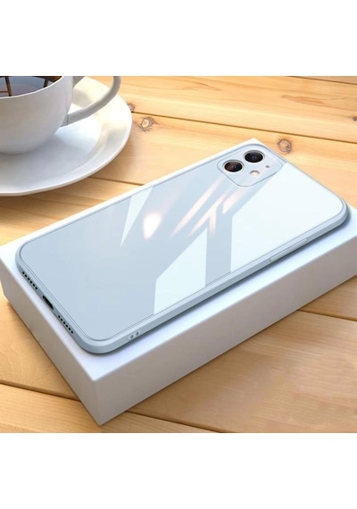 Apple Uyumlu iPhone 13 Pro Max Parlak Cam Kamera Korumalı Telefon Kılıfı