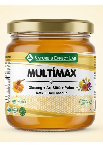 Multimax Ginseng +arı Sütü+ Polen+ Katkılı Ballı Macun 255g
