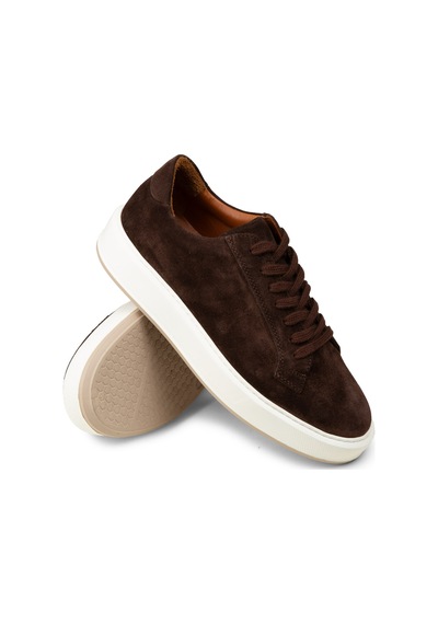 Deery Erkek Hakiki Süet Kahverengi Sneaker Ayakkabı - E4182mkhve01 Kahverengi